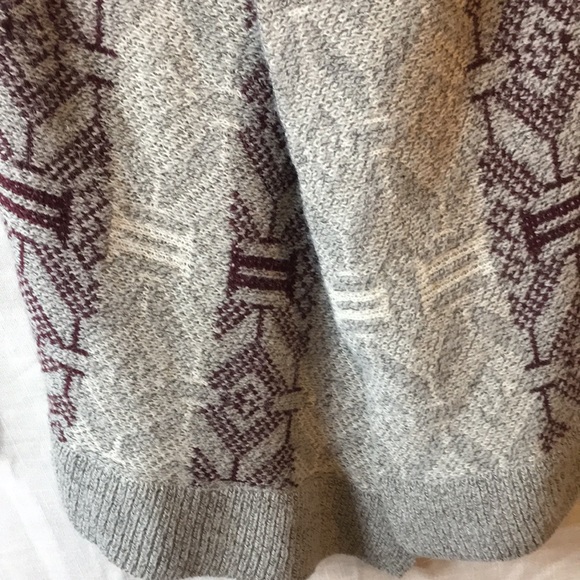 Elodie Mohair Blend Geometric Tribal Pattern Open Cardigan Sweater - Picture 4 of 11